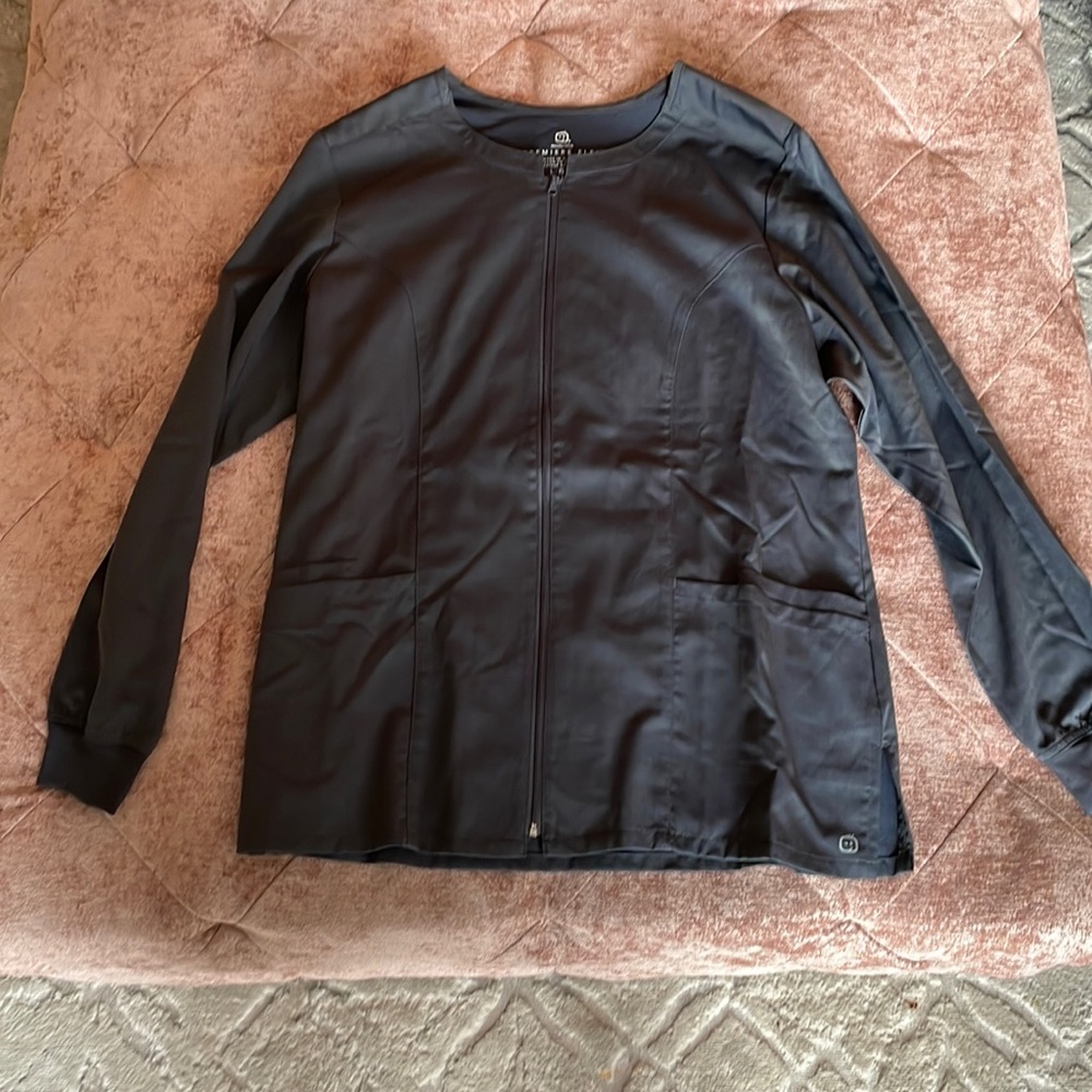 Wonder if ink Scrub Jacket- Gray L